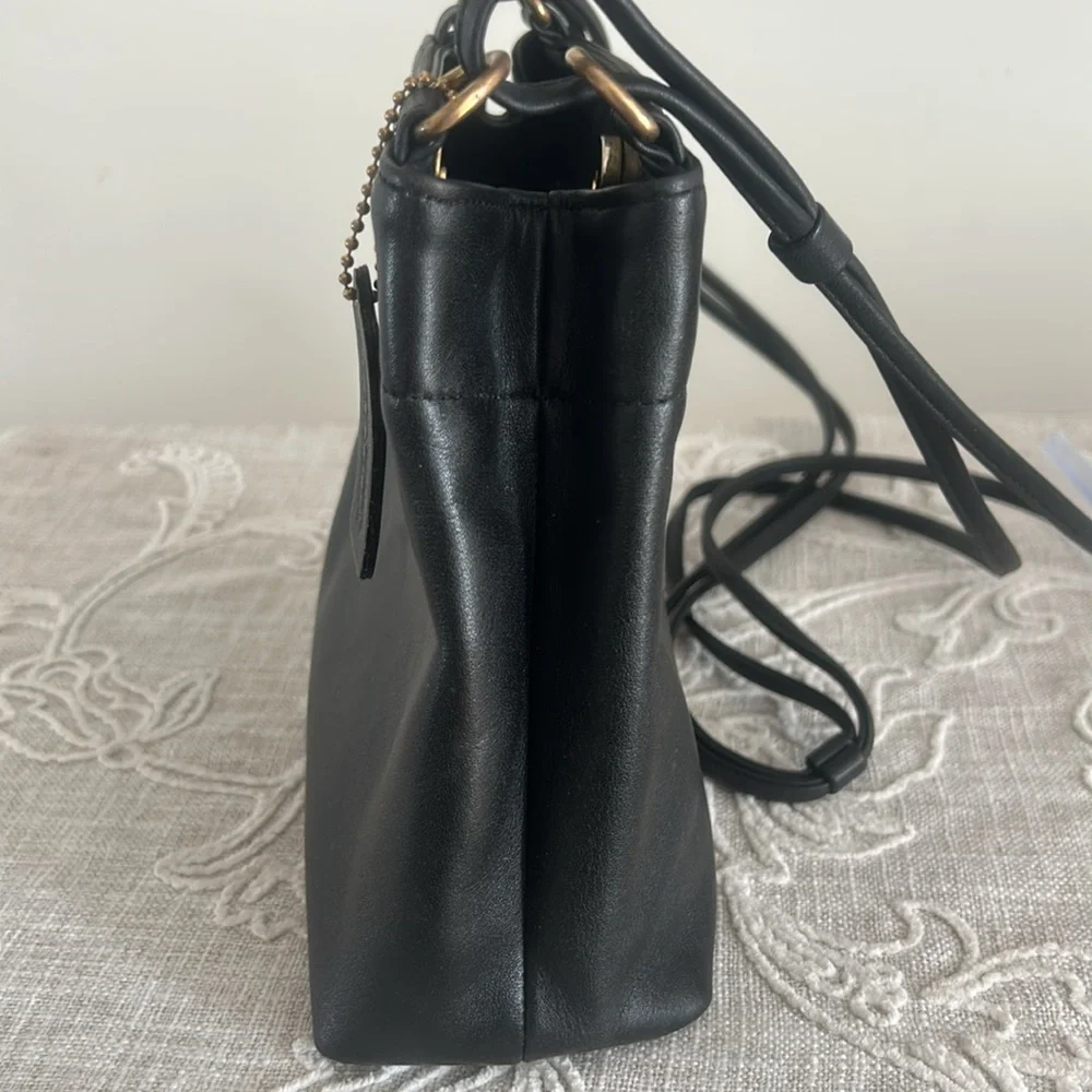Coach Vintage Rare Dixon Black Leather Bag with COA